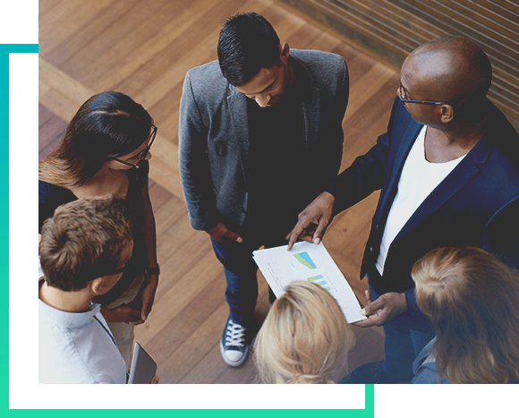 group of educators working together